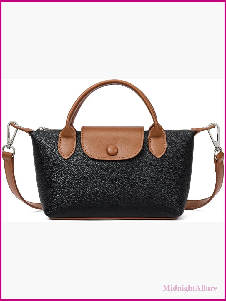 Mini Tote Crossbody Bag Adjustable Strap Top Handle Vegan Leather Everyday